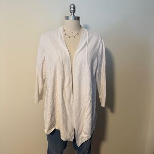 Talbots White Cardigan